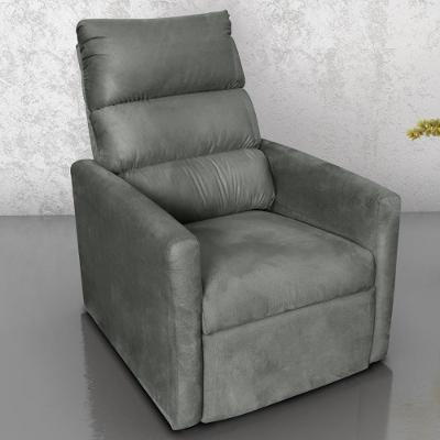 Poltrona Reclinável Do Papai Neiva Suede Chumbo