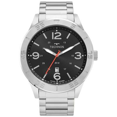Relógio Technos Masculino Militar Prata - 2115myv/1p 2115myv/1p
