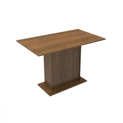 Mesa Pedestal Rustic com Tampo de Madeira Madesa 5329