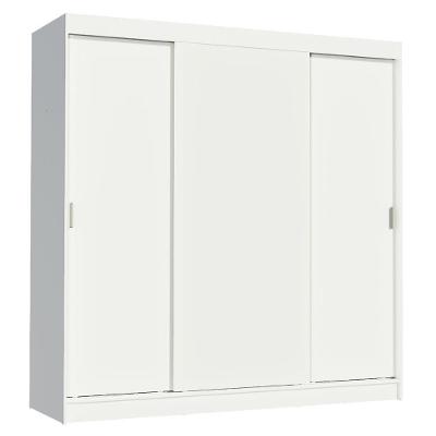 Guarda-roupa Casal Reno 3 Portas de Correr Branco Madesa