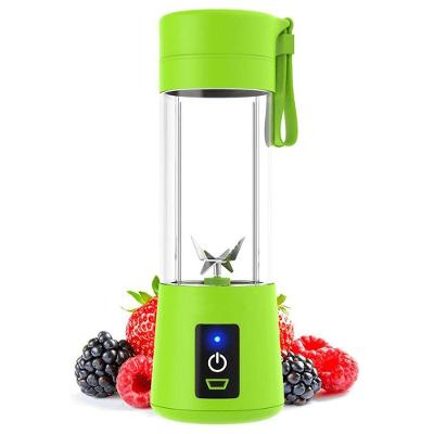Mini Liquidificador Mixer Portatil 320Ml Usb 6 Lâminas Verde