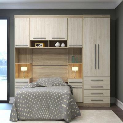 Guarda Roupa Modulado Solteiro 6 Gavetas C/ Cabeceira Master