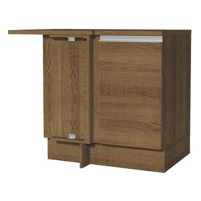 Balcão de Canto Glamy 1 Porta Rustic Madesa