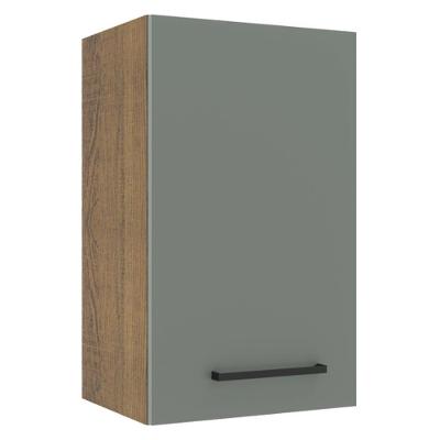 Armário Aéreo Madesa Agata 40 Cm 1 Porta Rustic/cinza