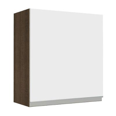 Armário Aéreo Glamy 60cm 1 Pt Rustic/Branco Madesa
