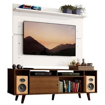 Rack Madesa Cancun com Pés e Painel para Tv Até 65 Polegadas