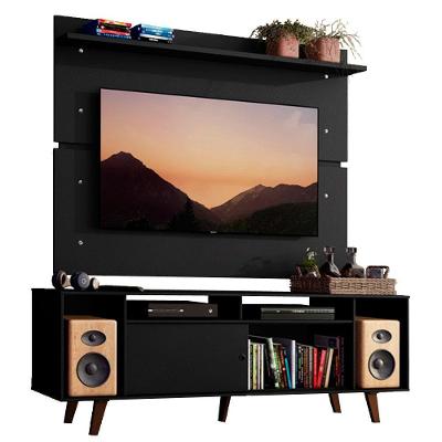Rack Madesa Cancun com Pés e Painel para Tv Até 65 '''