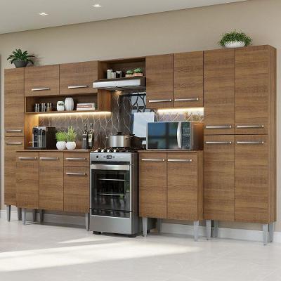 Armário De Cozinha Completa 325cm Rustic Emilly Madesa 02 Rustic