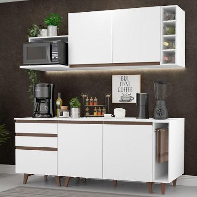 Cozinha Completa Madesa Reims com Armário e Balcão - Branco