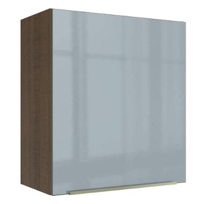 Armário Aéreo Madesa Lux 60 Cm 1 Porta Rustic/cinza