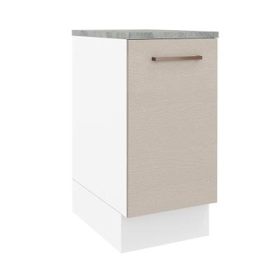 Balcão 40 Cm 1 Porta Branco/crema Agata Madesa Branco/crema