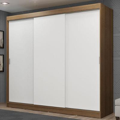 Guarda-roupa Casal 3 Portas de Correr 3 Gavetas Madesa