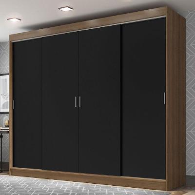 Guarda-roupa Casal Austin 4 Portas 3 Gavetas Rustic