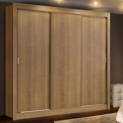 Guarda Roupa Casal Lyon 3 Portas de Correr Rustic Madesa