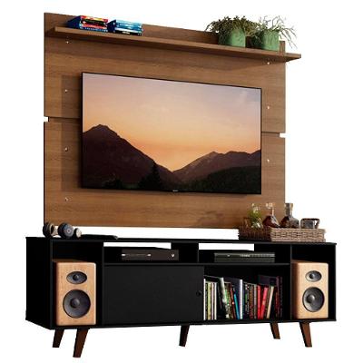 Rack Madesa Cancun com Pés e Painel para Tv Até 65 Polegadas