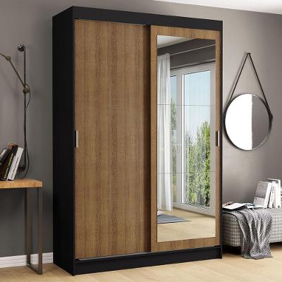 Guarda-roupa 2 Portas de Correr com Espelho 2 Gavetas Madesa