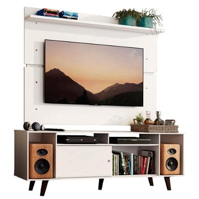 Rack Madesa Cancun com Pés e Painel para Tv Até 65 Polegadas