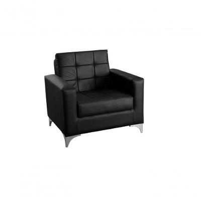 Poltrona Decorativa Taina - Preto Corino