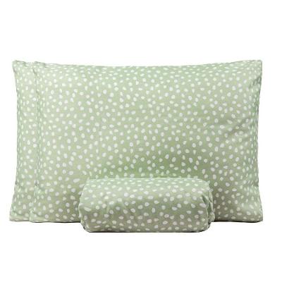 Jogo De Lençol Queen Bouti Basic Estampado 180 Fios 3 Peças - Poa Verde Cha