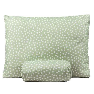 Jogo De Lençol Solteiro Bouti Basic Estampado 180 Fios 2 Peças - Poa Verde Cha