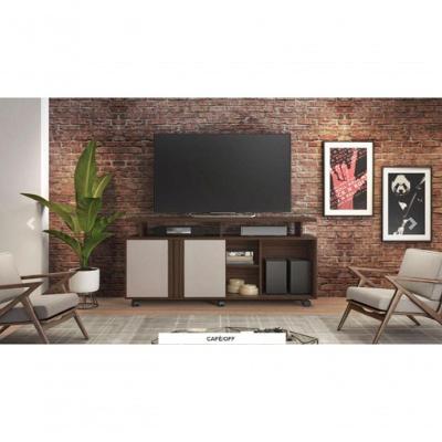 Rack Humor Para Tv Até 56" Jcm Movelaria - Café Soft/off