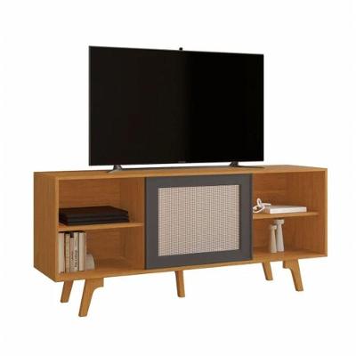 Rack Garra Para Tv Até 56" Jcm Movelaria Cinamomo/grafite