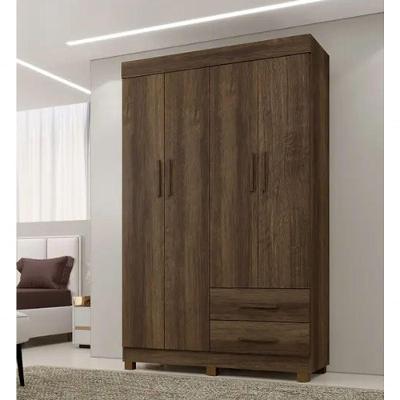 Guarda Roupa Copacabana New 4 Portas Benetil Móveis - Imbuia
