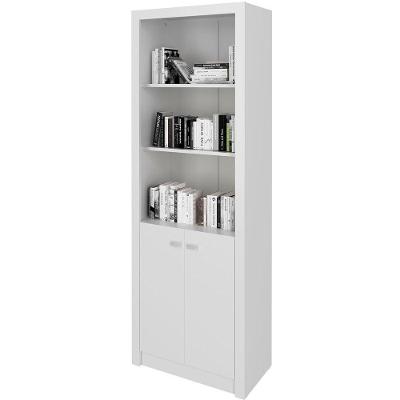 Estante Armário Alta Livreiro Multiuso Office 2 Portas Branco