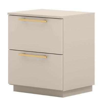 Mesa De Cabeceira 2 Gavetas Mdp Debai Fendi
