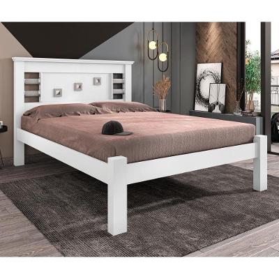 Cama Casal Com Cabeceira Vaius Branco