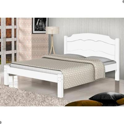 Cama Casal Com Cabeceira Maia Branco