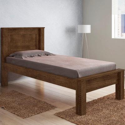 Cama Solteiro Com Cabeceira Roma Malbec