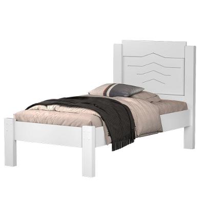 Cama Solteiro Com Cabeceira Jade Branco