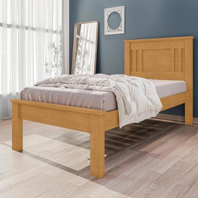 Cama De Solteiro Flex Com Pés Macaé Naturalle Off White