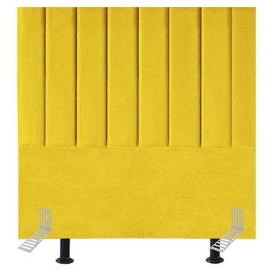 Cabeceira Cama Casal Queen Size 160 Cm Lívia Suede E Frame Cor:amarelo