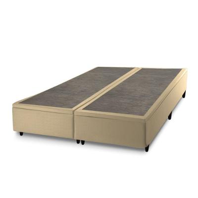 Base Box Baú Queen Size Prince Sued 0,79x1,97x0,41 Bege