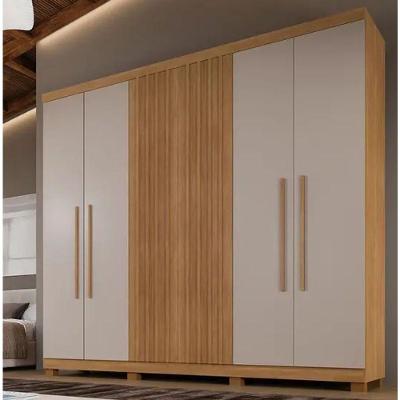 Guarda Roupa Millano 6 Portas 100%mdf Cinamomo/off - Benetil