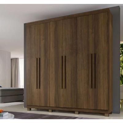 Guarda Roupa Milão 6 Portas 100% Mdf Benetil Móveis - Imbuia