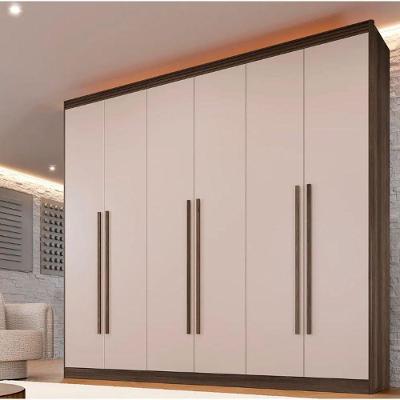 Guarda Roupa Cancun 6 Portas 100%mdf Imbuia/off - Benetil