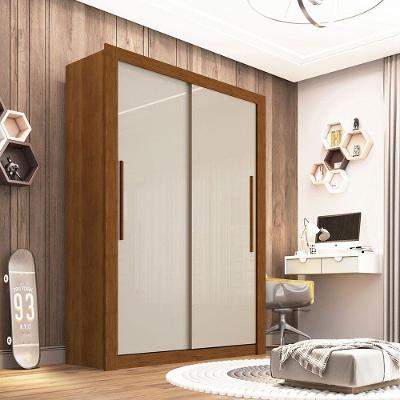 Guarda Roupa 2 Portas 2 Gavetas Panamá Sallêto Móveis Cinamomo Com Off White