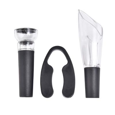 Kit Vinho Com 3 Peças Kenya Preto