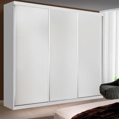Guarda Roupa Casal Itália Branco 3 Portas 4 Gavetas De Correr Minastex