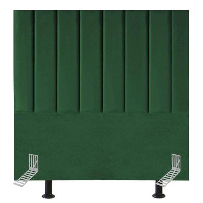 Cabeceira Cama Casal Queen Size 160 Cm Lívia Suede E Frame Cor:verde