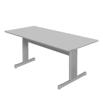 Mesa De Reunião Retangular 2.0 Ret Cinza