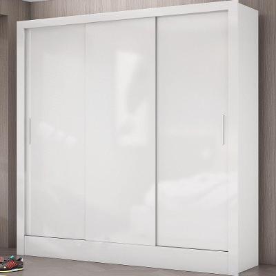 Guarda-roupa Dubai Sem Espelho Branco Carioca Móveis Branco