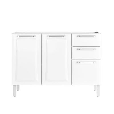 Balcão Tarsila Para Pia Sem Tampo 120cm Ig3g2-120 Itatiaia Branco