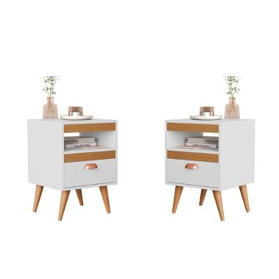 Kit Mesa Cabeceira 2 Unidades Erba Branco Ype