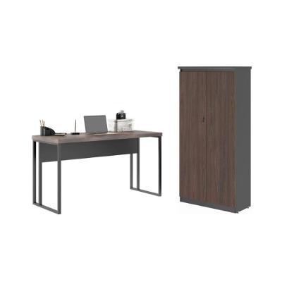 Mesa 1200 Com Armário Romeu Freijo Preto