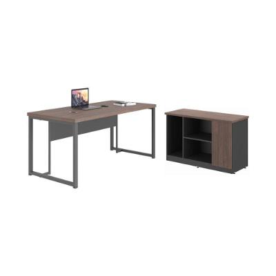 Kit Office Completo Modern Freijó Preto