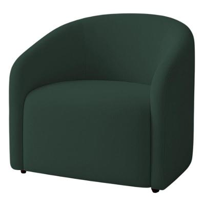 Poltrona Orgânica Decorativa Lara Boucle 7 Decor Verde Escuro